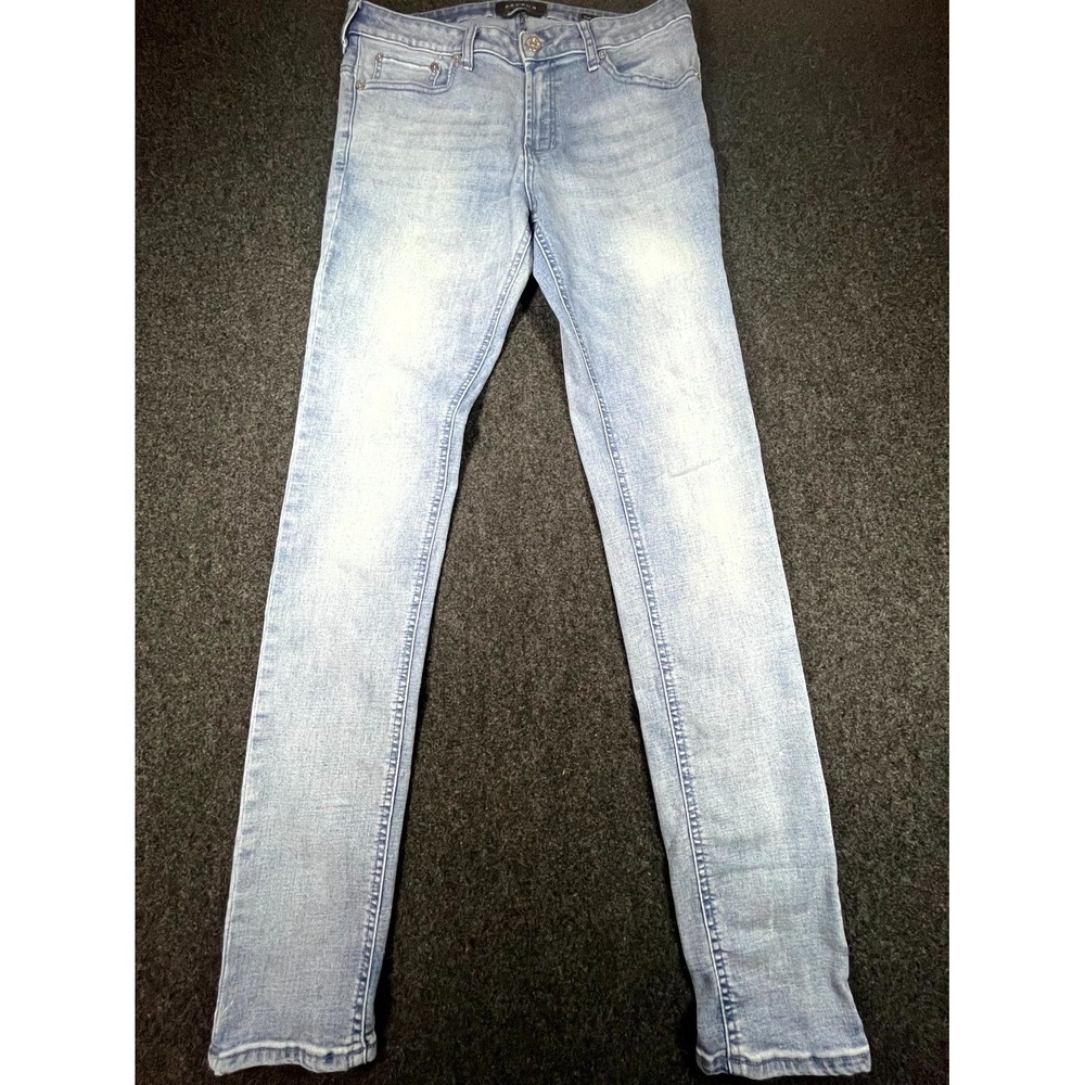 Pacsun Jeans Men's 32x32 Blue Denim Light Wash Active Stretch Stacked Skinny Leg